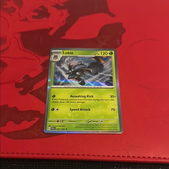 lokix pokemon card variation to centering Pokemon TCG Card Lokix 122/182